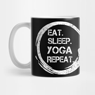 Eat Sleep Yoga Repeat Zen Mug